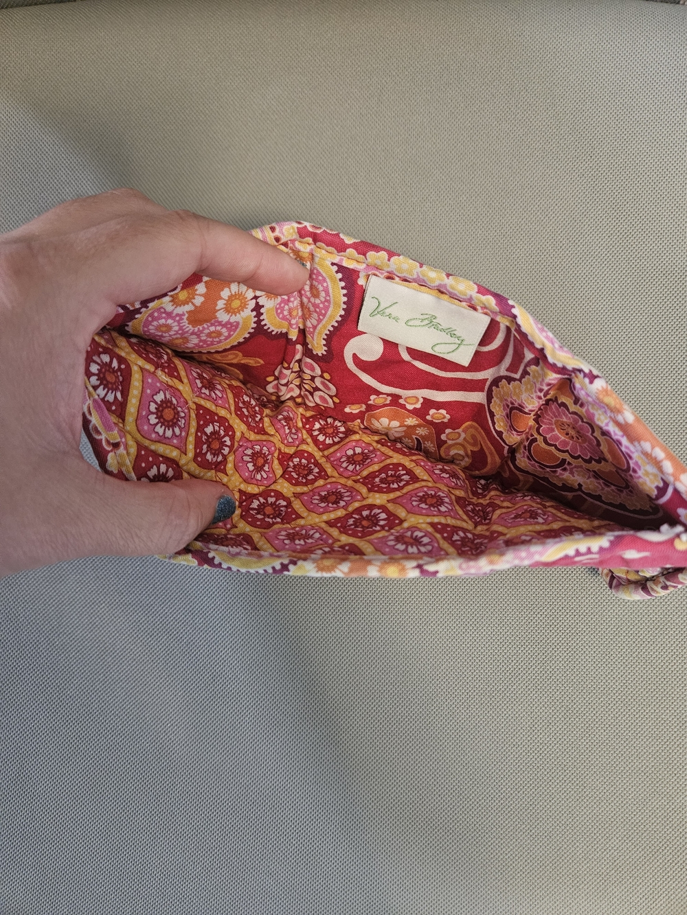 Vera Bradley Maggie Shoulder Bag with Matching Wallet In Raspberry Fizz - Picture 9 of 9